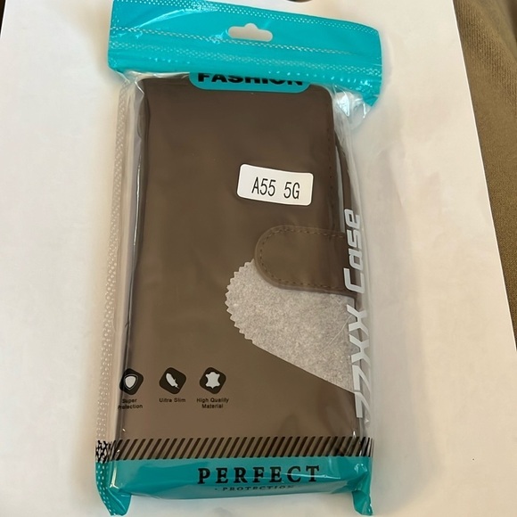 ZZXX CASE SLIM CREATIVE CASE SAMSUNG GALAXY A55 5G CASE WALLET BROWN COFFEE - Picture 2 of 8